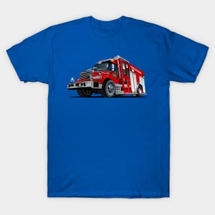 Cartoon firetruck T-Shirt